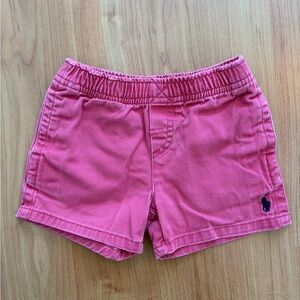 Ralph Lauren Red Cotton Pull-On Shorts